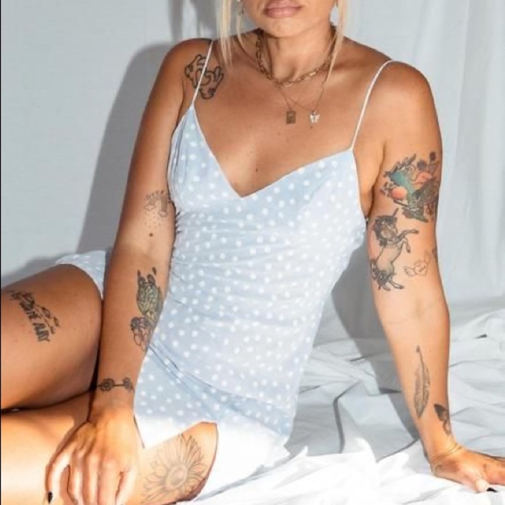 Princess Polly Stargazing Mini Dress Blue
